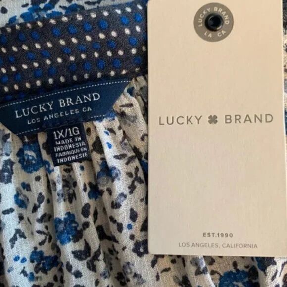 Lucky Women’s Long Sleeve Top size 1X - Picture 6 of 9